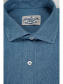 CAMISA DENIM CUELLO HÍBRIDO