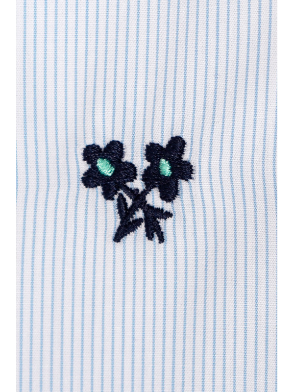 CAMISA RAYAS EJECUTIVO CUELLO HIBRIDO