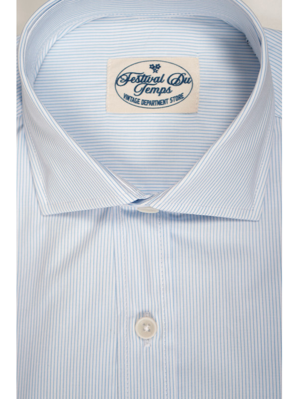 CAMISA RAYAS EJECUTIVO CUELLO HIBRIDO