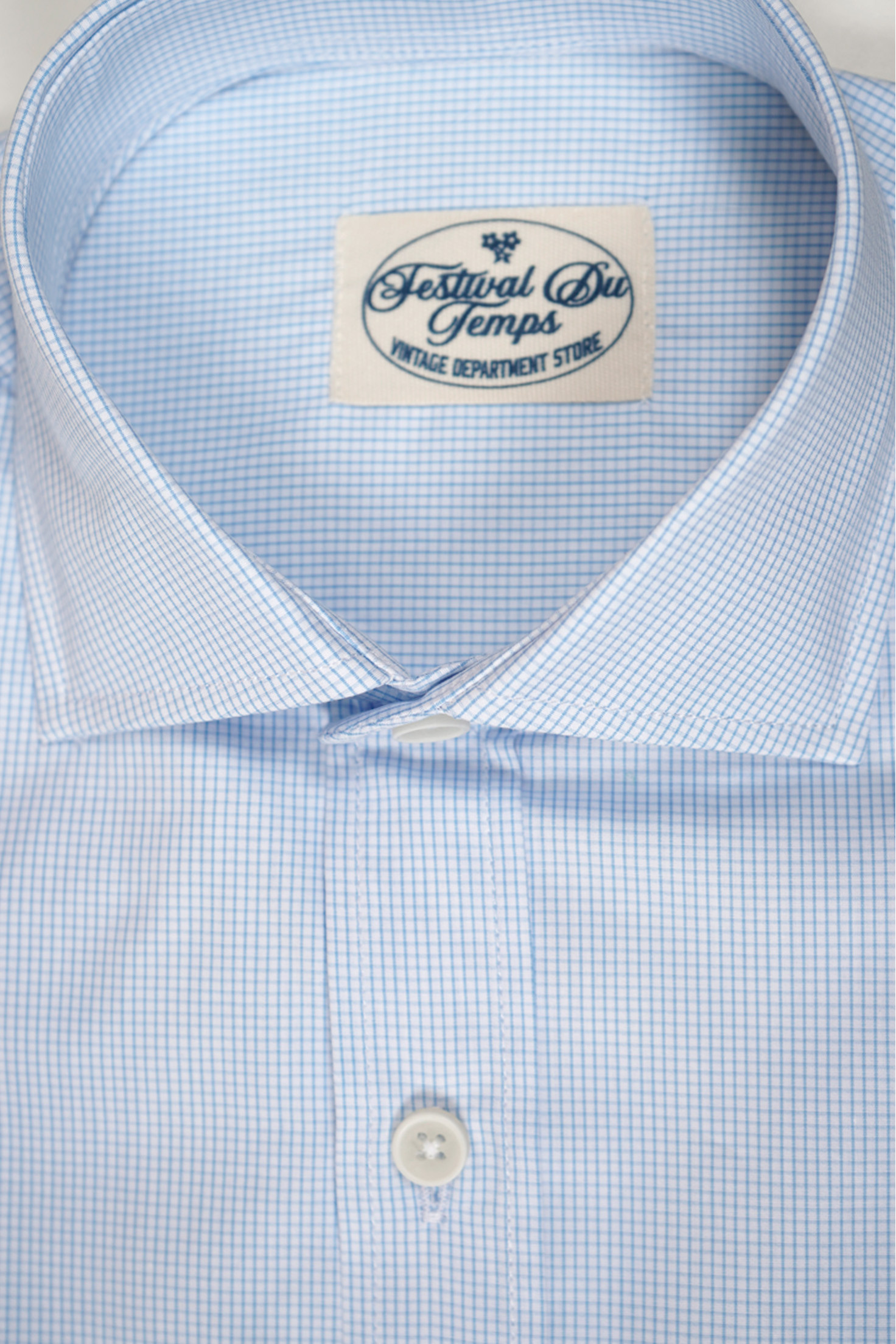 CAMISA MIL CUADROS CUELLO HIBRIDO