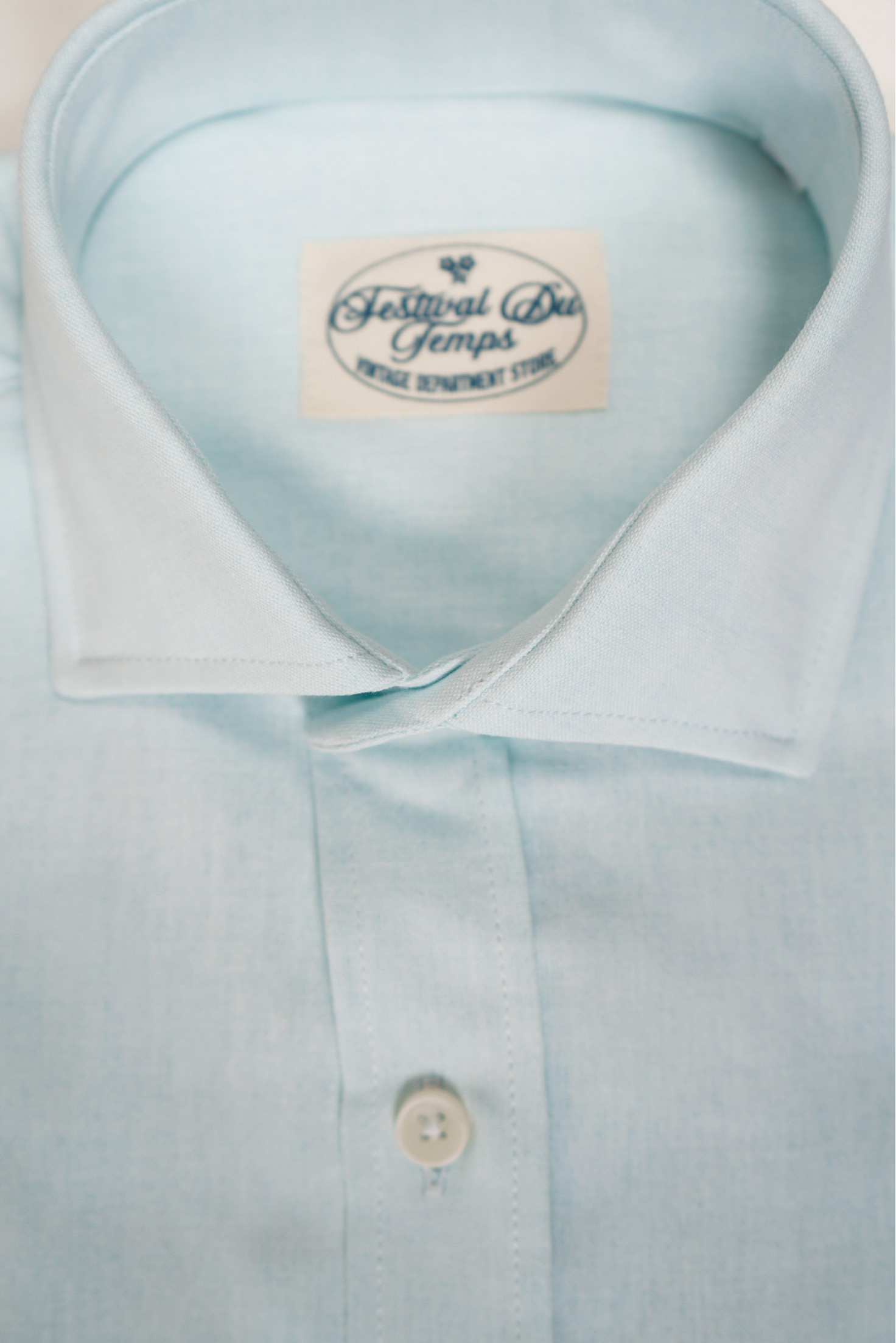 CAMISA CHAMBRAY VERDE AGUA