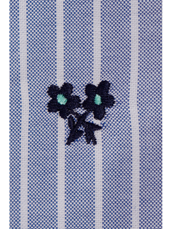 CAMISA CELESTE RAYA ANCHA
