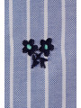 CAMISA CELESTE RAYA ANCHA