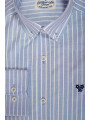 CAMISA CELESTE RAYA ANCHA