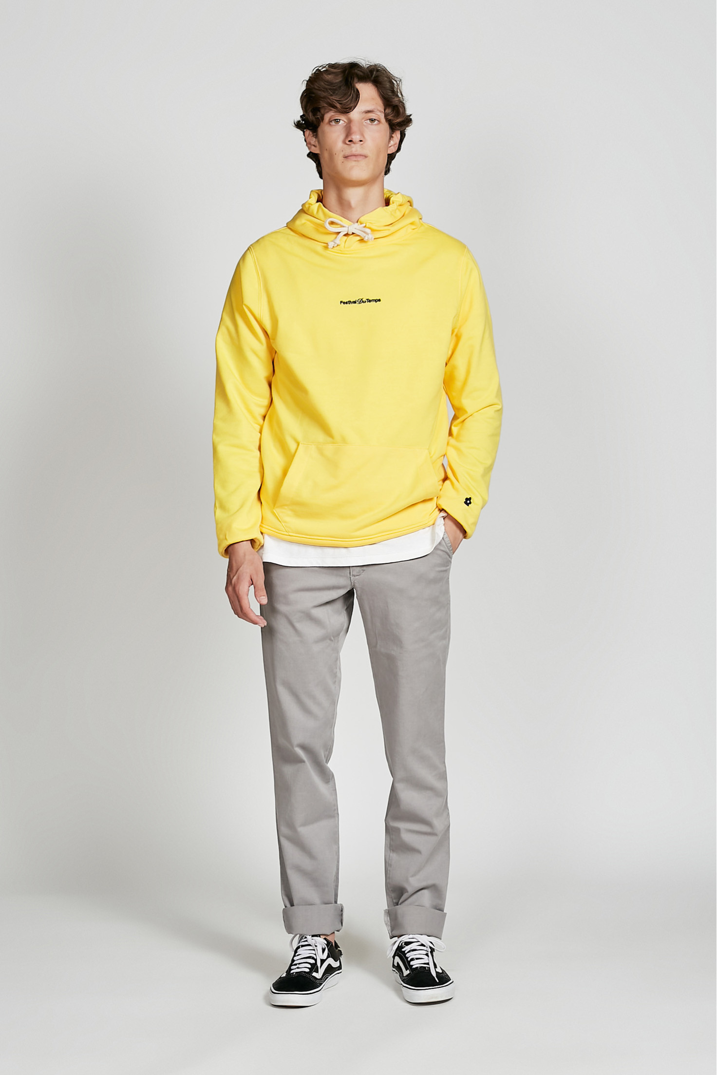 SUDADERA HOODIE AMARILLA