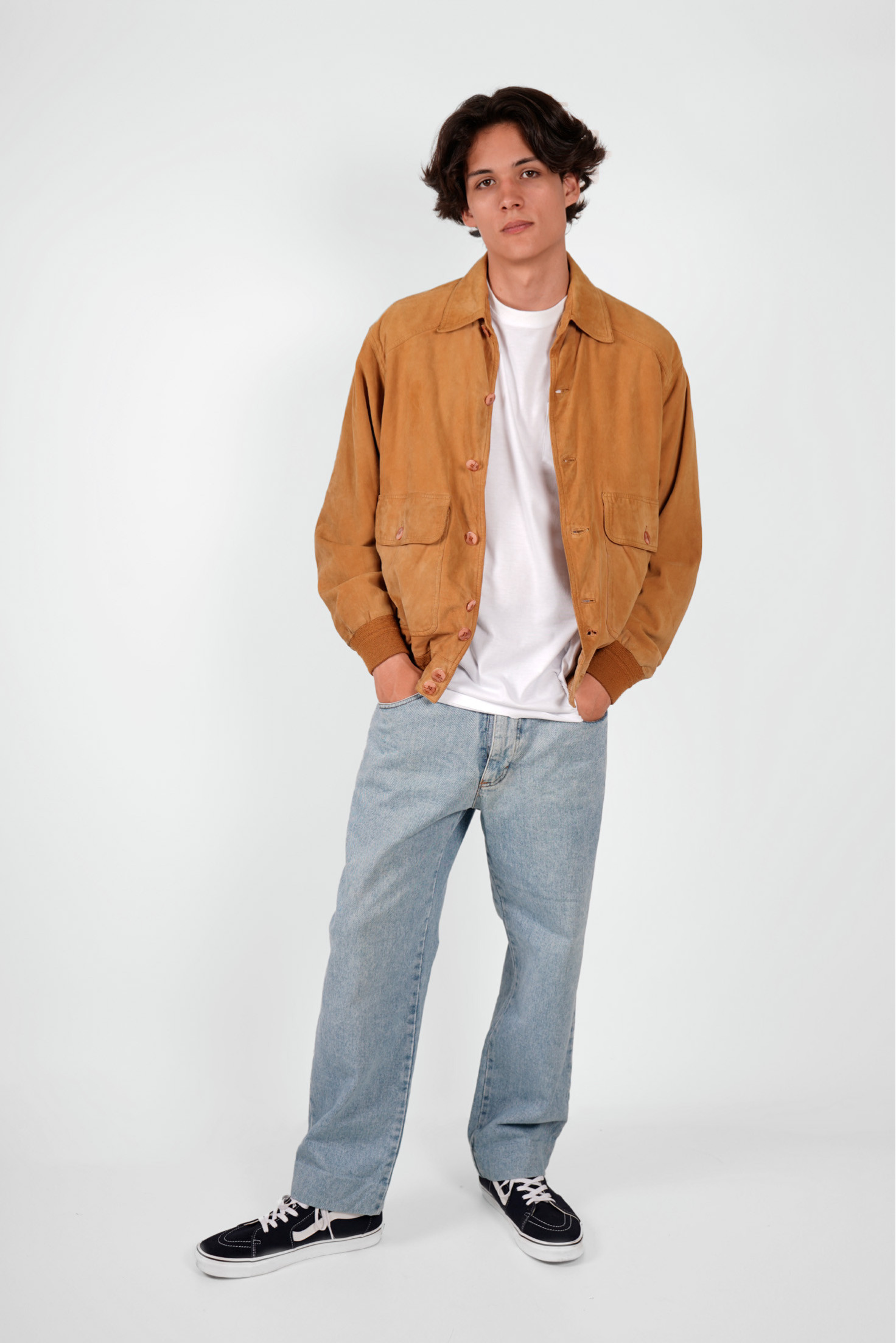 CHAQUETA PIEL ANTE CUELLO CHAQUETA PIEL ANTE CUELLO