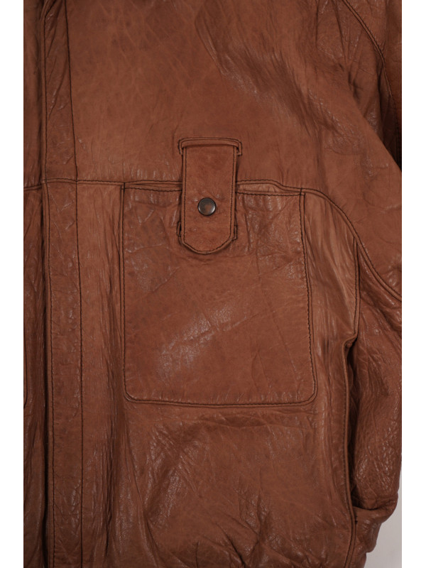 CHAQUETA MARRÓN MIEL