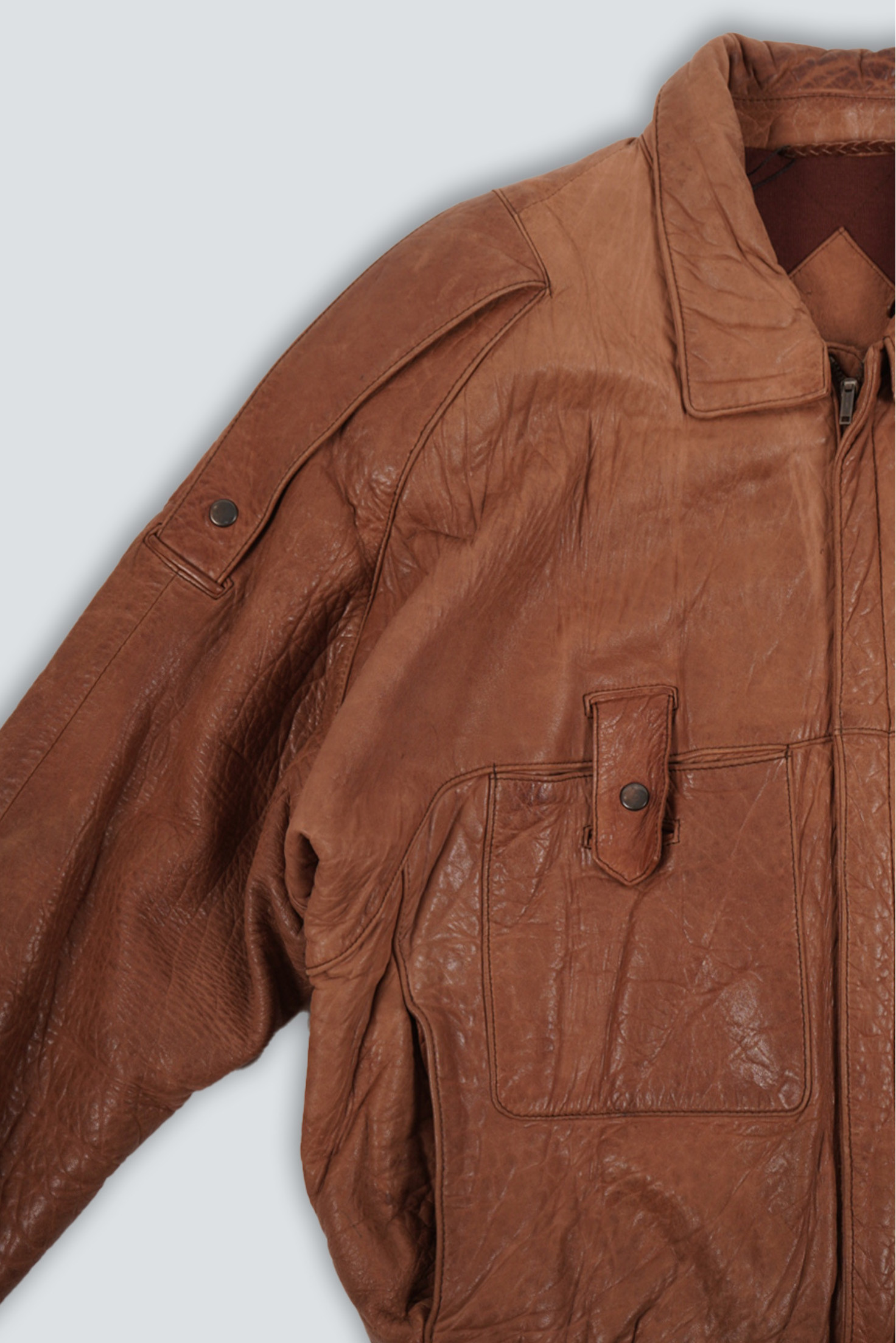 CHAQUETA MARRÓN MIEL