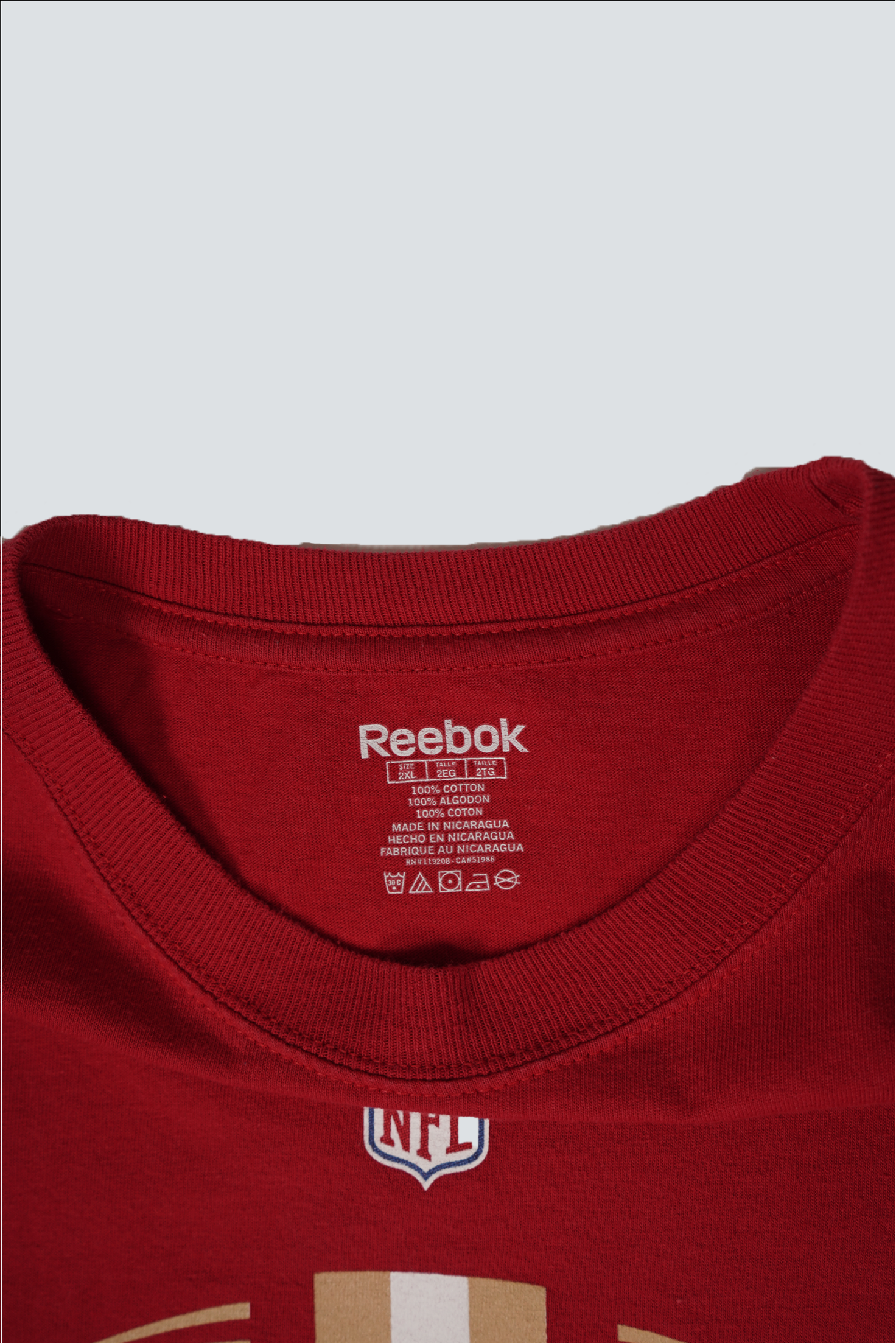 CAMISETA REEBOK SAN FRANCISCO XXL
