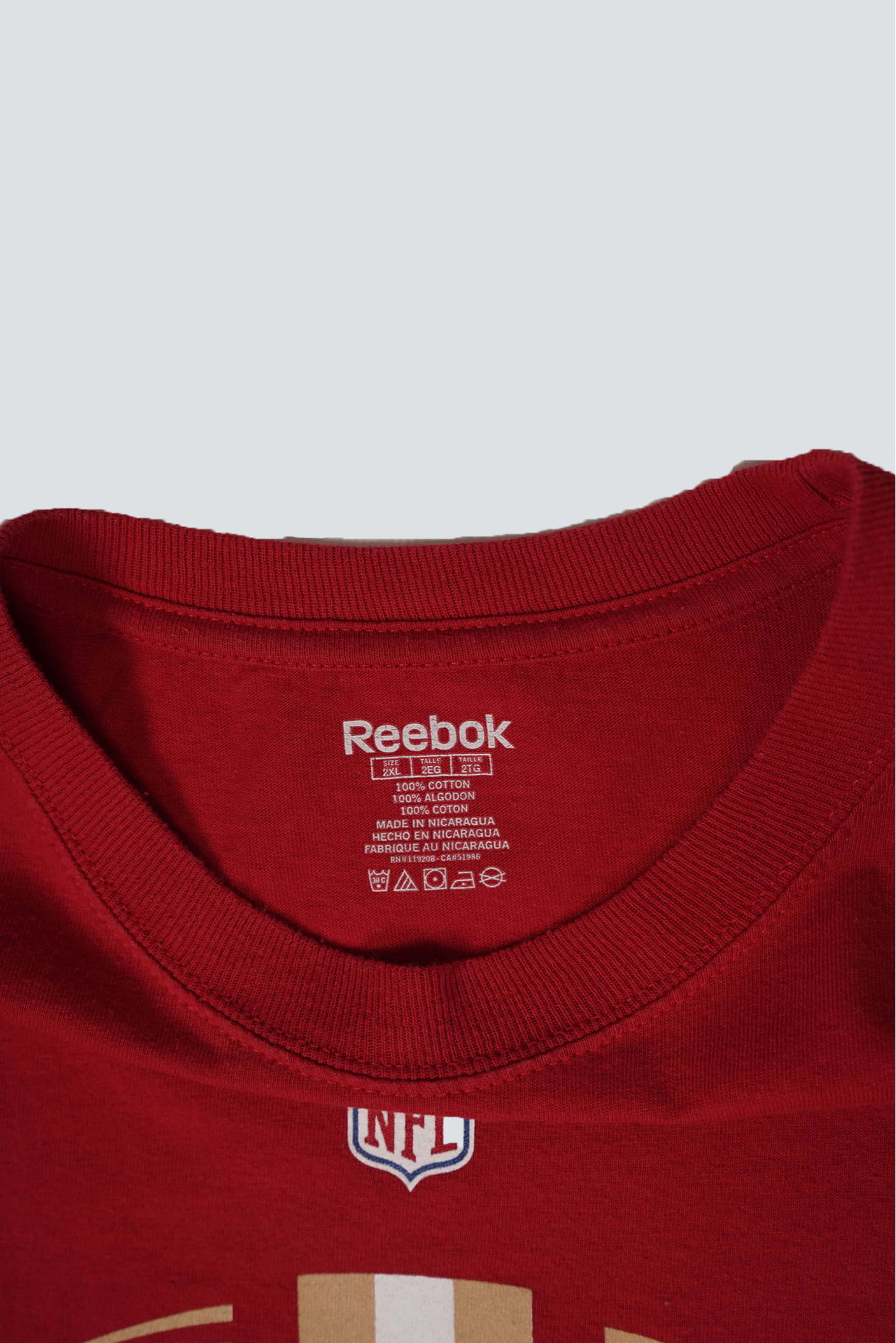 CAMISETA REEBOK SAN FRANCISCO XXL