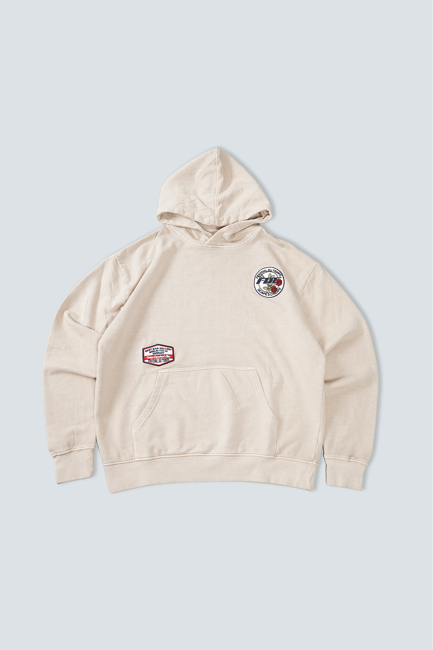 SUDADERA CAPUCHA BERLIN PARCHES