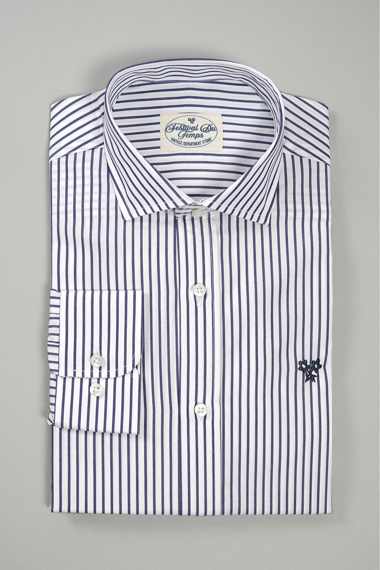 CAMISAS RAYAS AZUL MARINO