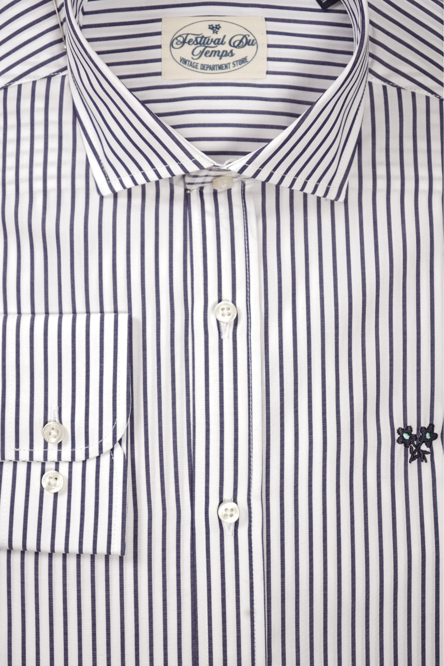 CAMISAS RAYAS AZUL MARINO