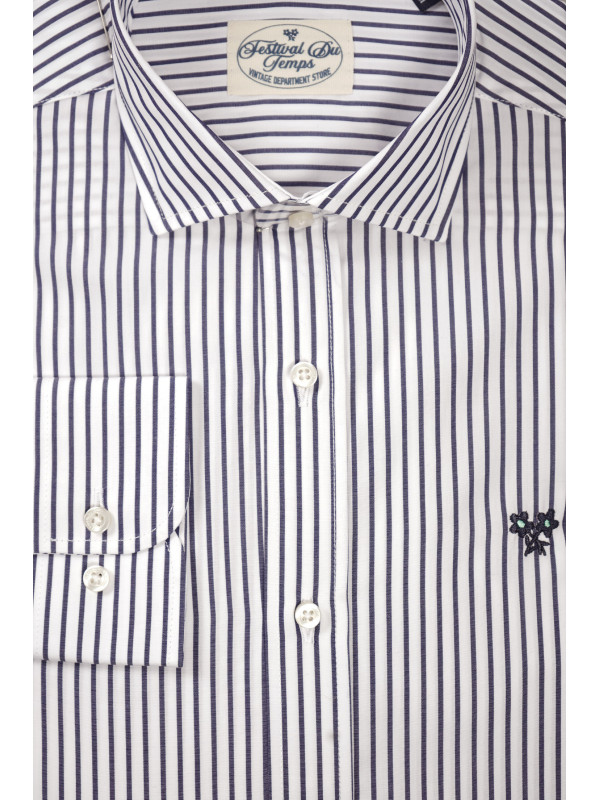 CAMISAS RAYAS AZUL MARINO