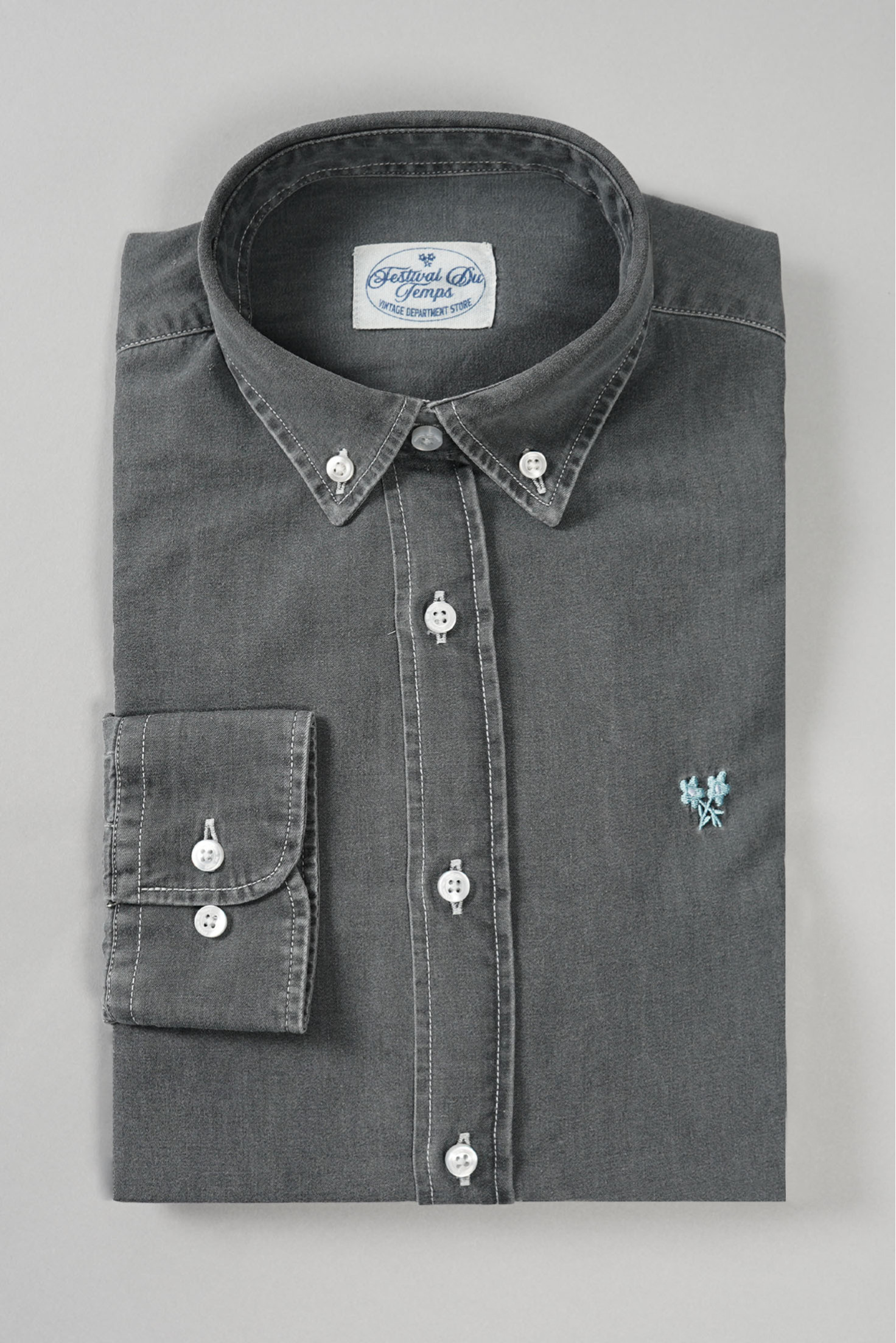 CAMISA DENIM ACERO