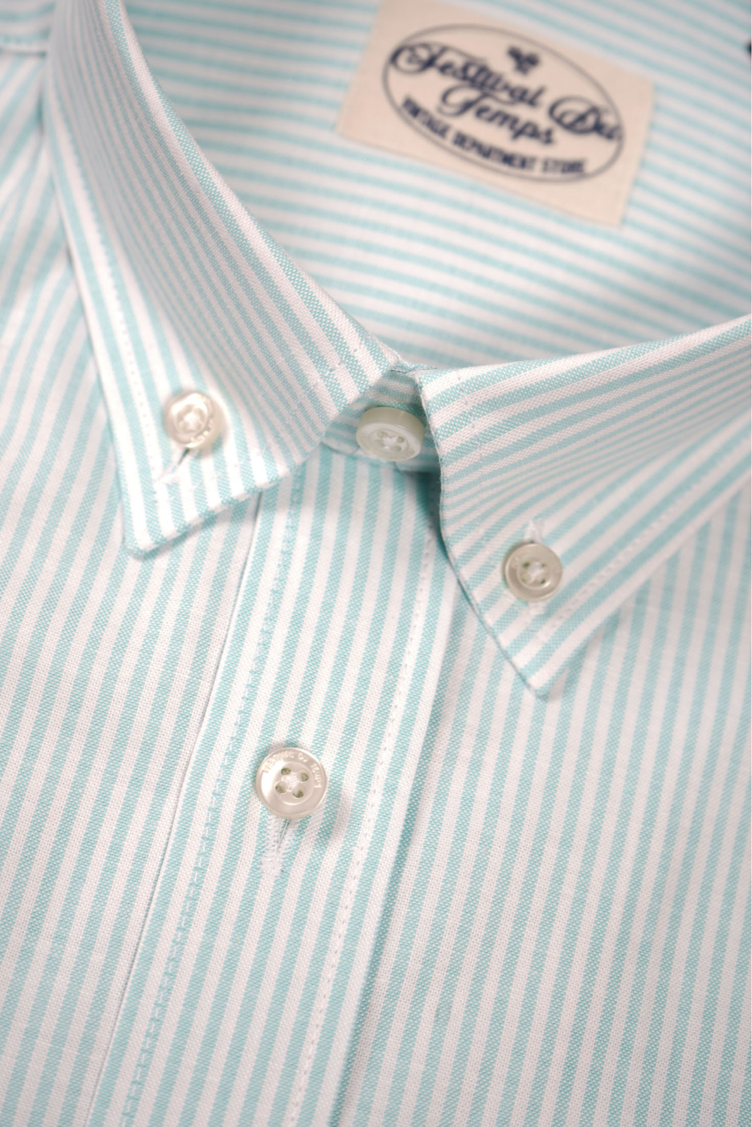 CAMISA RAYAS AZUL AGUA