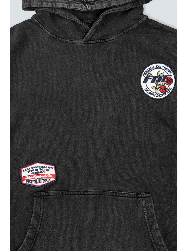 SUDADERA CAPUCHA BERLIN PARCHES