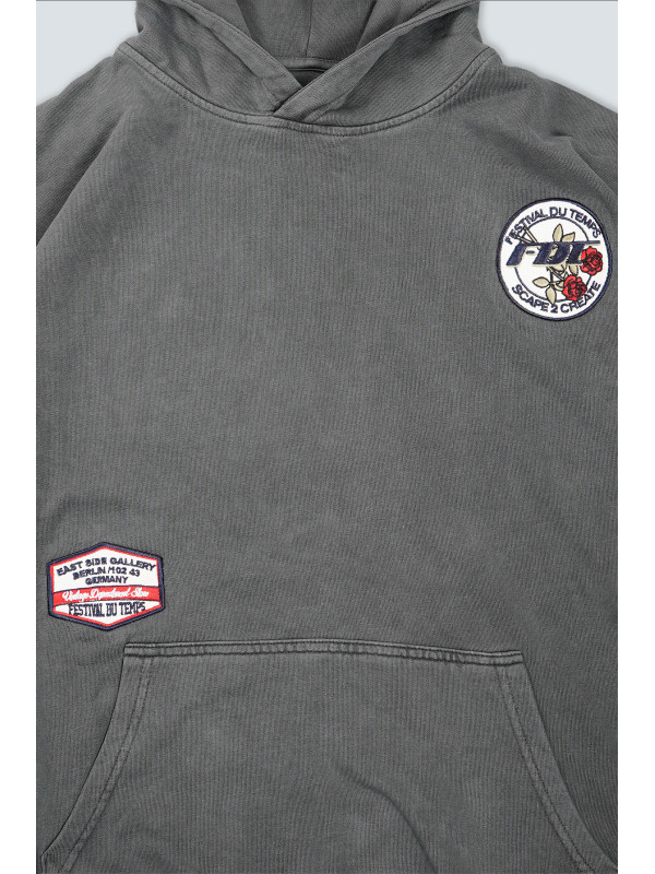 SUDADERA CAPUCHA BERLIN PARCHES