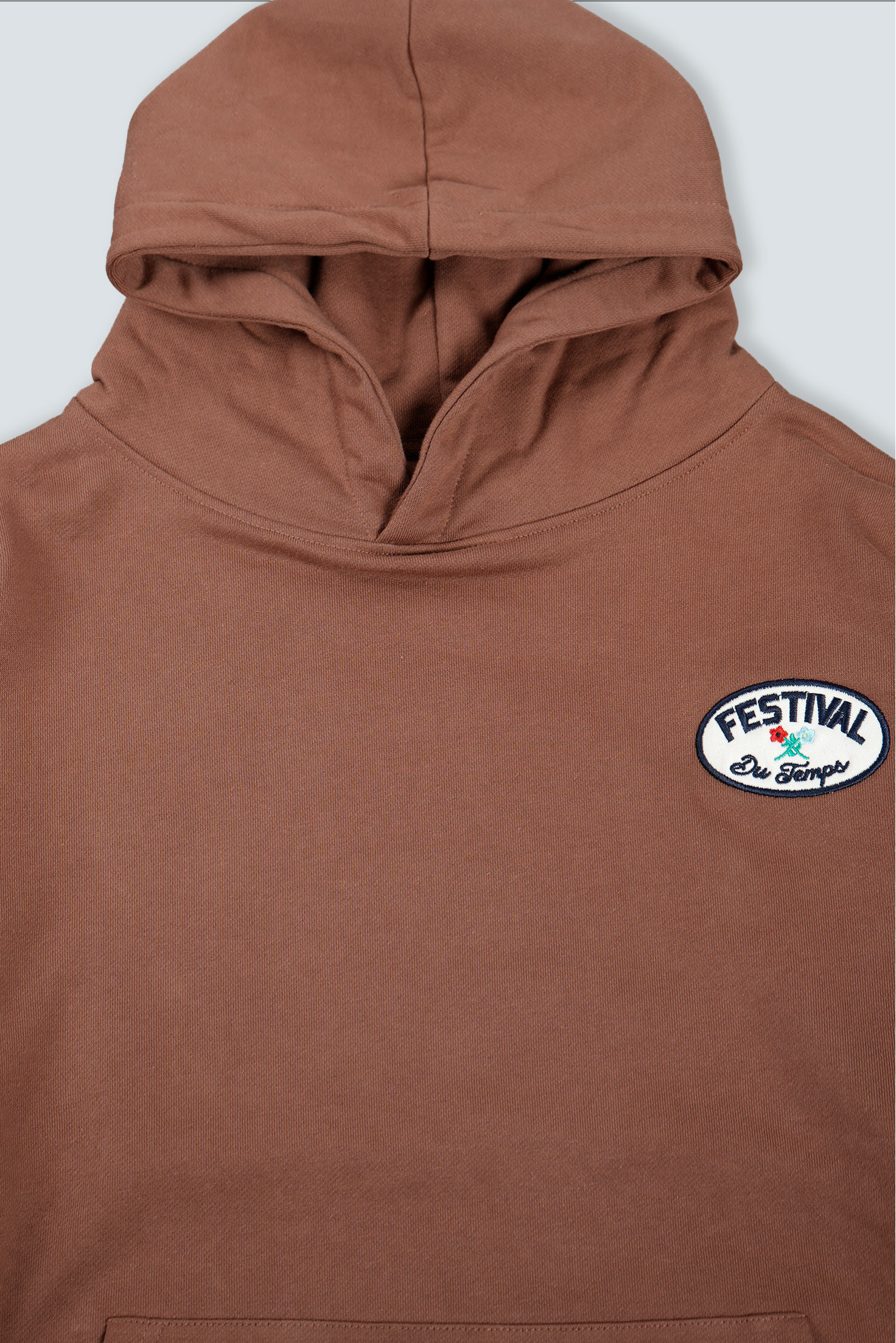 SUDADERA CROP MARRÓN