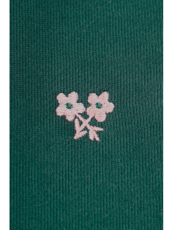 SUDADERA CROP VERDE BOTELLA