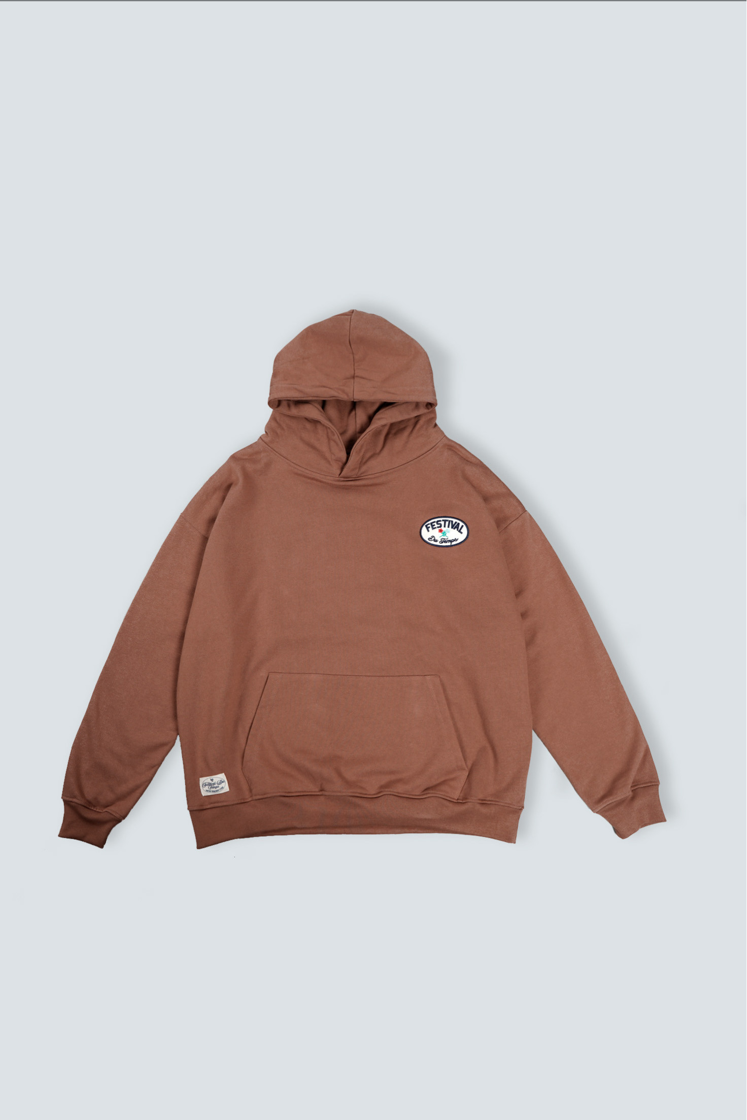 SUDADERA CROP MARRÓN