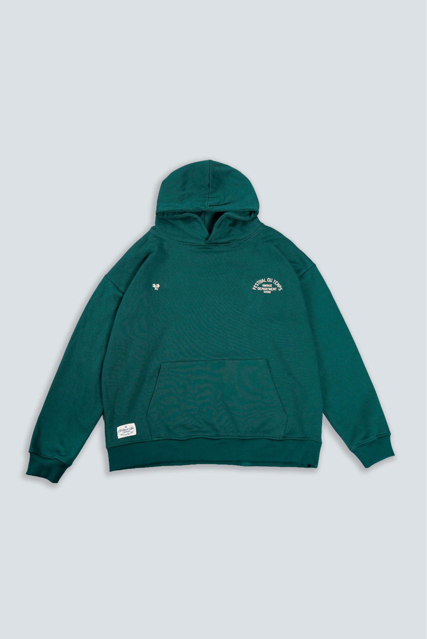 SUDADERA CROP VERDE BOTELLA