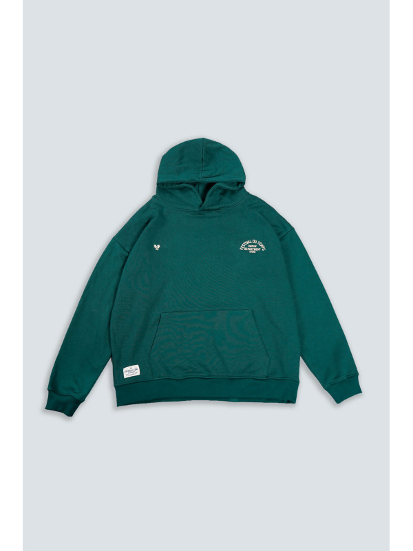 SUDADERA CROP VERDE BOTELLA