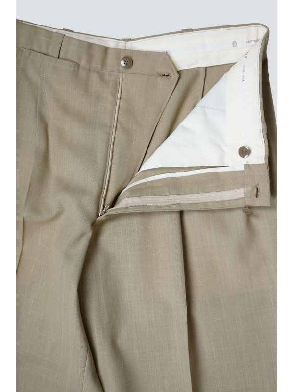 PANTALON BLAS CALERO BEIGE JASPEADO