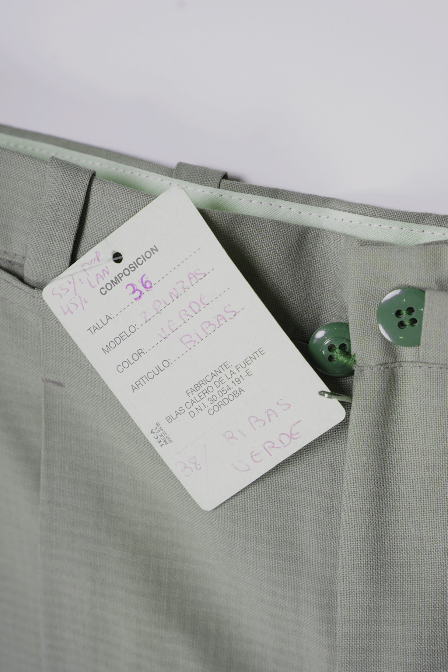 PANTALÓN BLAS CALERO VERDE TEXTURA