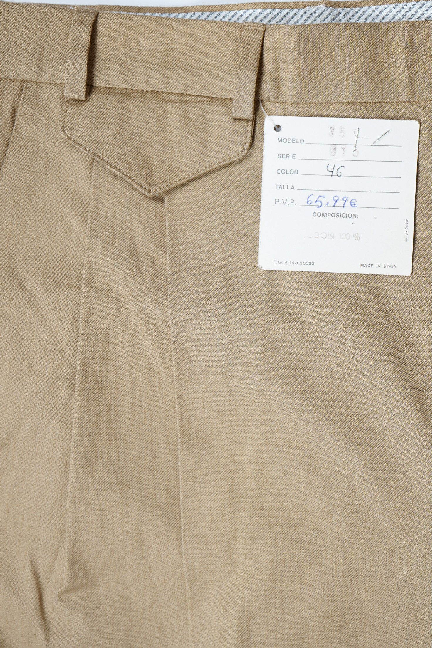 PANTALÓN EUROMAN CAMEL