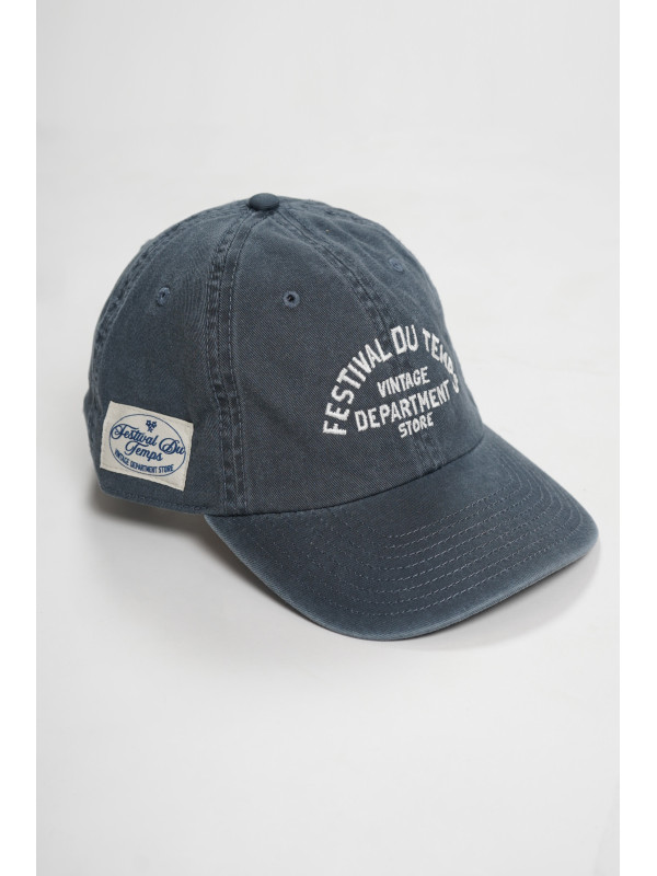 GORRA AZUL DESGASTADA RETRO