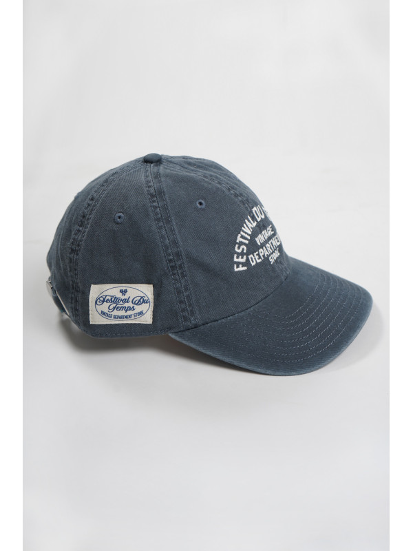 GORRA AZUL DESGASTADA RETRO