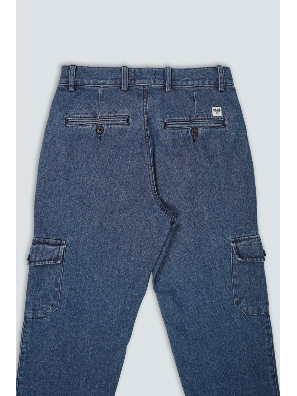 Pantalón Denim Cargo