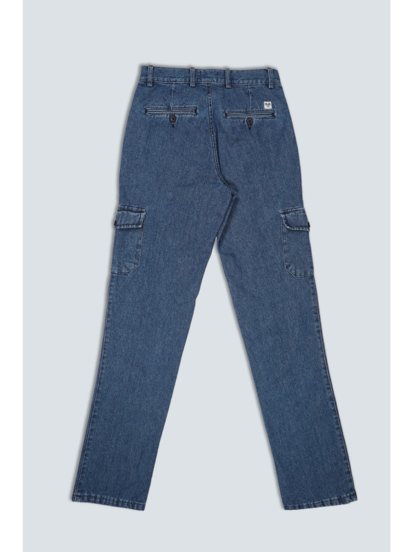 Pantalón Denim Cargo