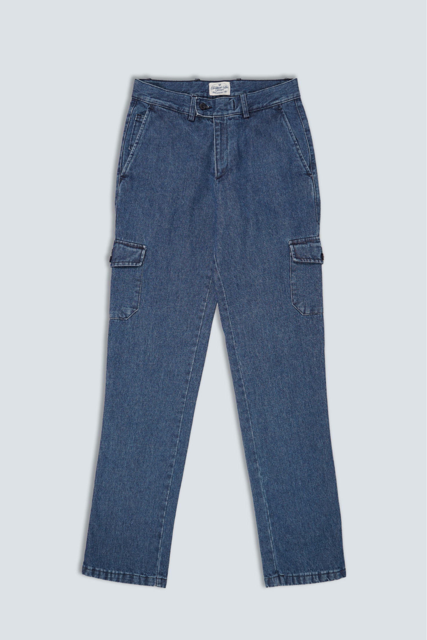 Pantalón Denim Cargo