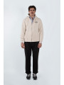 SUDADERA BEIGE CREMALLERA
