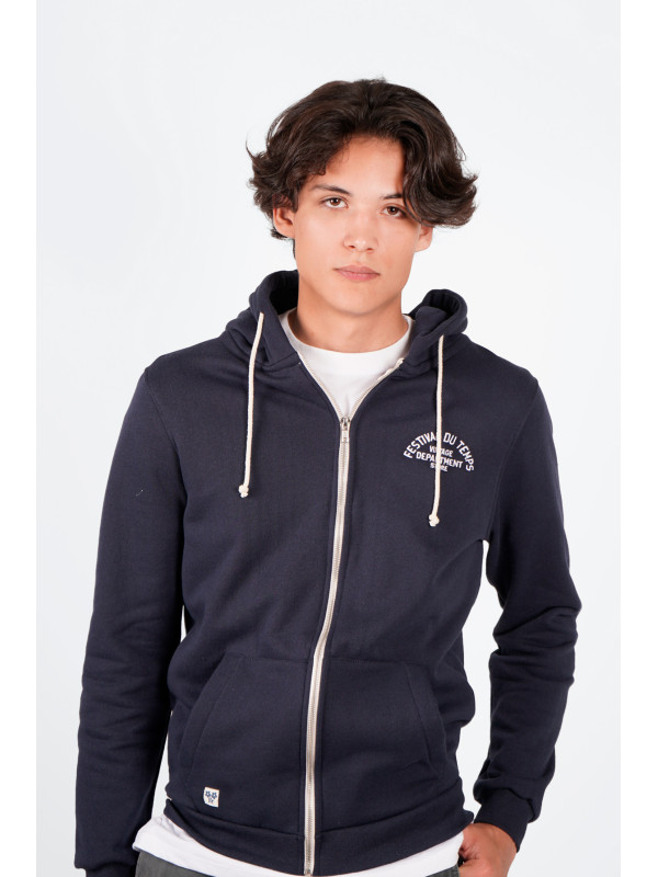 SUDADERA CREMALLERA NAVY