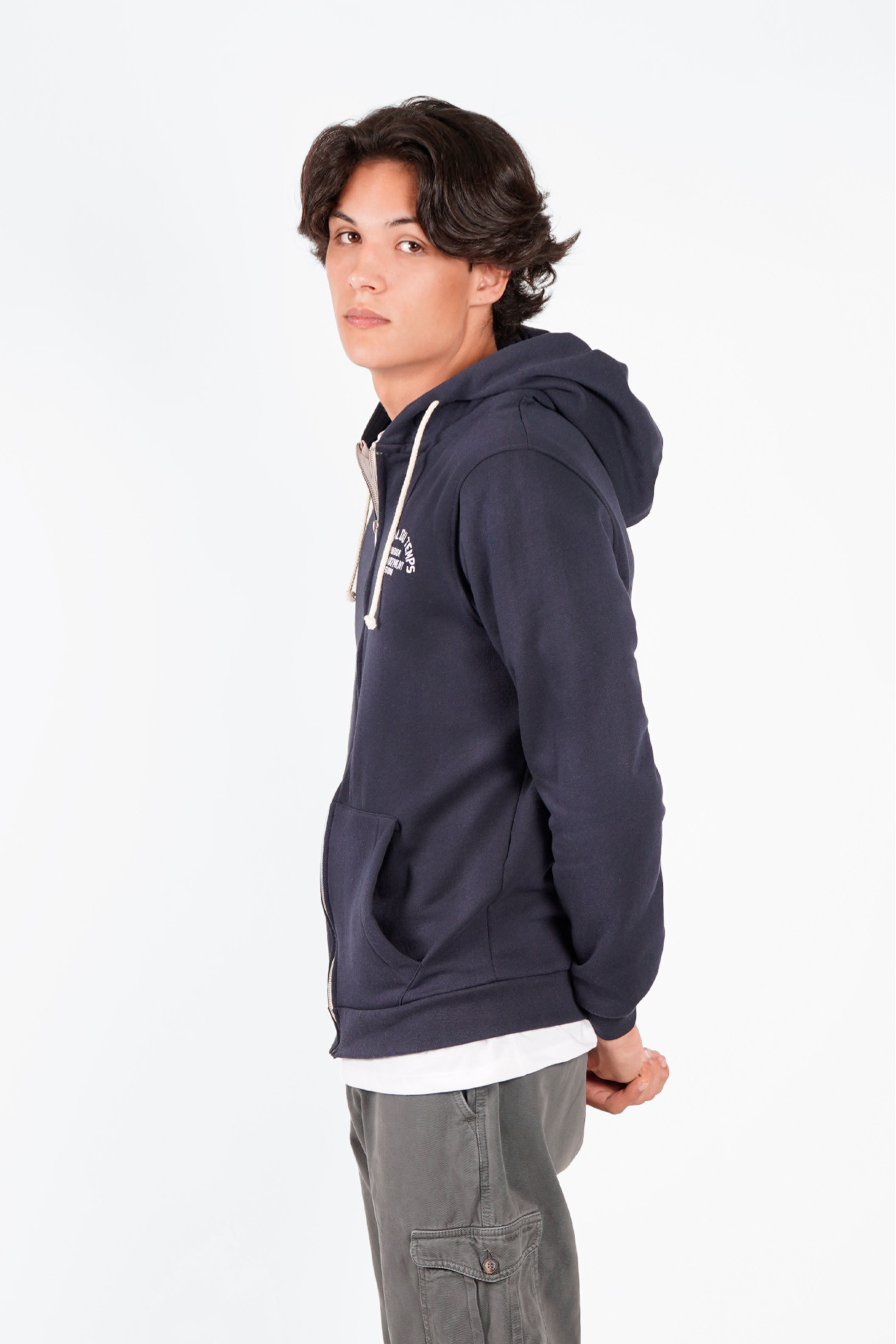 SUDADERA CREMALLERA NAVY