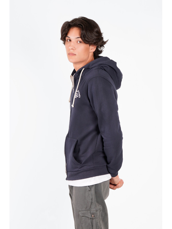 SUDADERA CREMALLERA NAVY