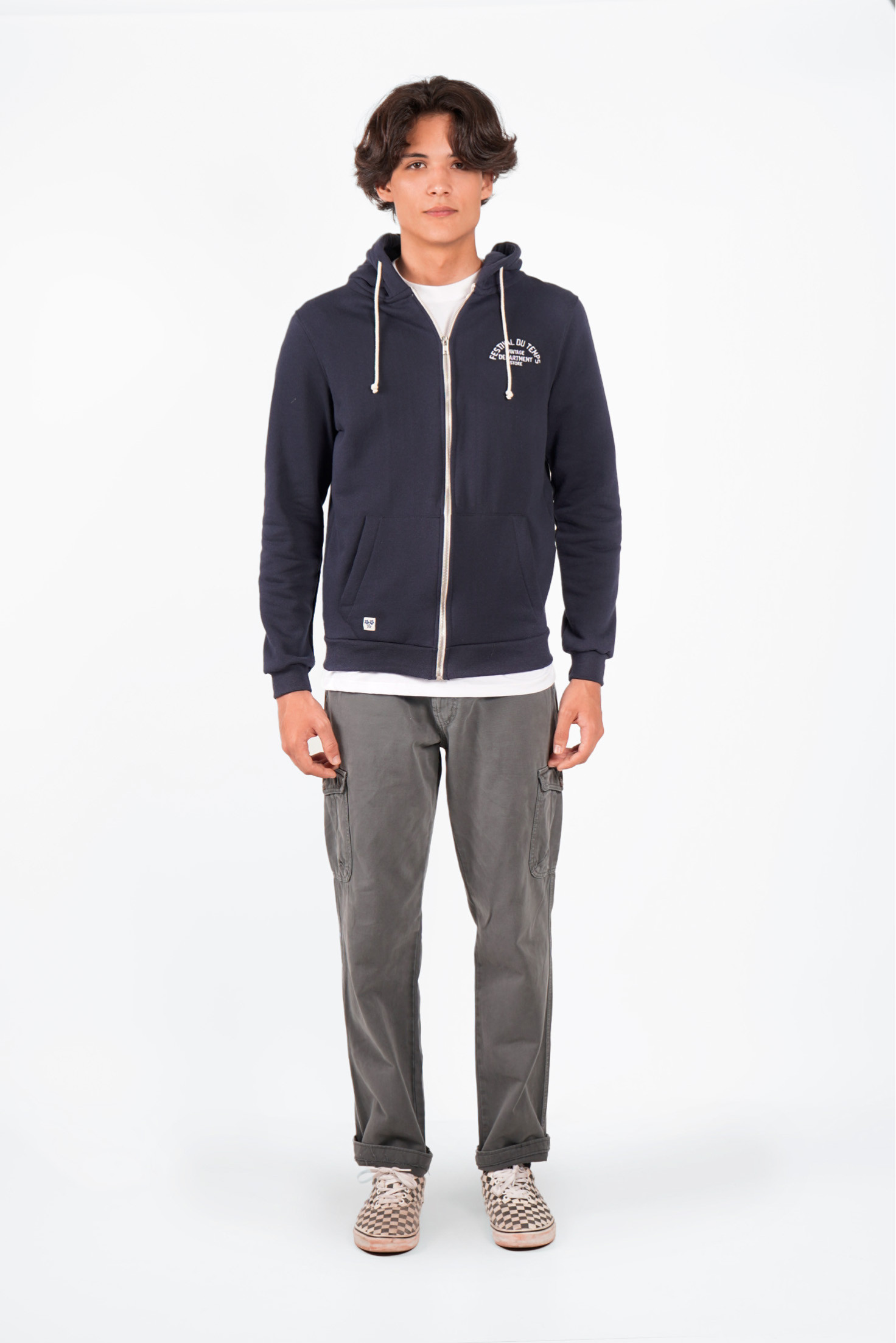 SUDADERA CREMALLERA NAVY