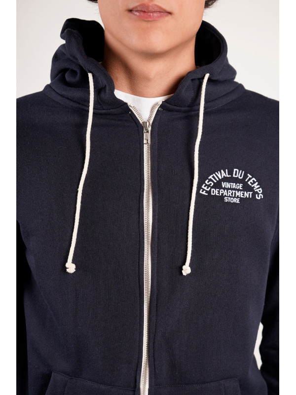 SUDADERA CREMALLERA NAVY