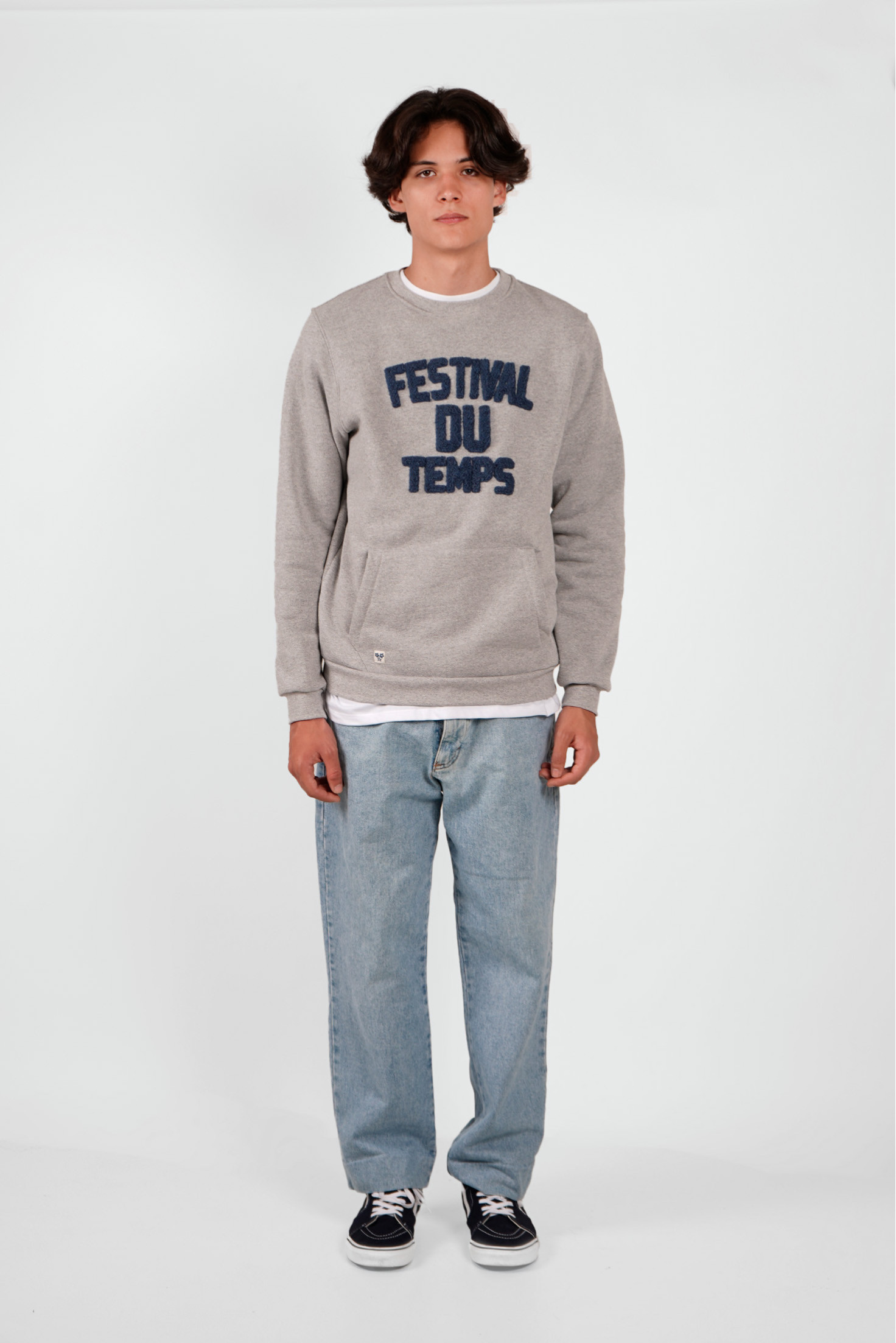 SUDADERA BOLSILLO CANGURO GRIS
