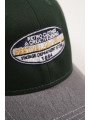 GORRA TRUCKER VERDE PARCHE RETRO AZUL