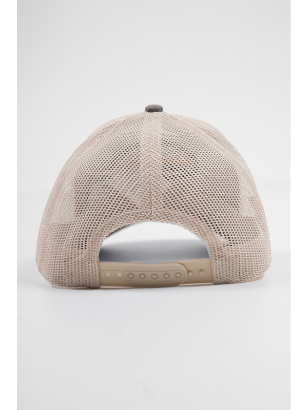 GORRA TRUCKER VERDE PARCHE RETRO AZUL