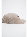 GORRA COTTON BEIGE RETRO GRANATE