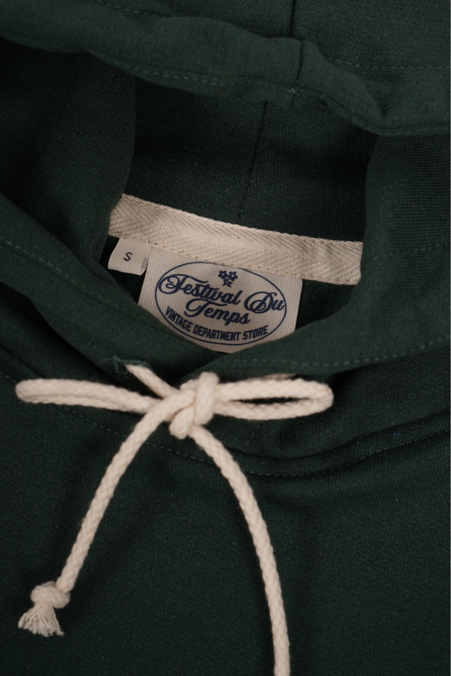SUDADERA VERDE CAPUCHA F