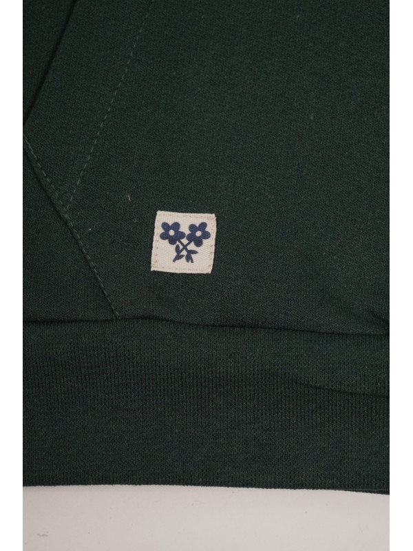 SUDADERA VERDE CAPUCHA F