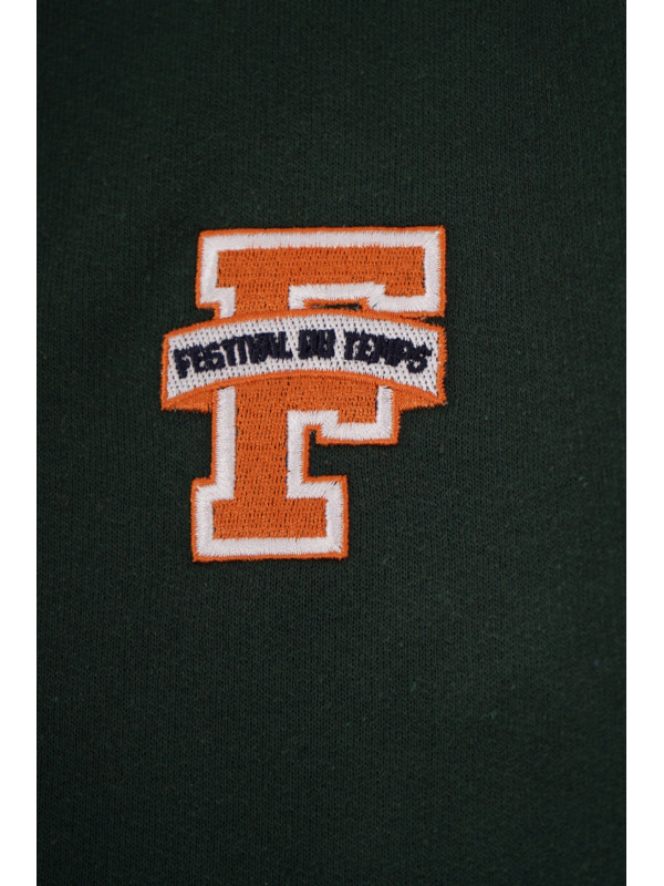 SUDADERA VERDE CAPUCHA F