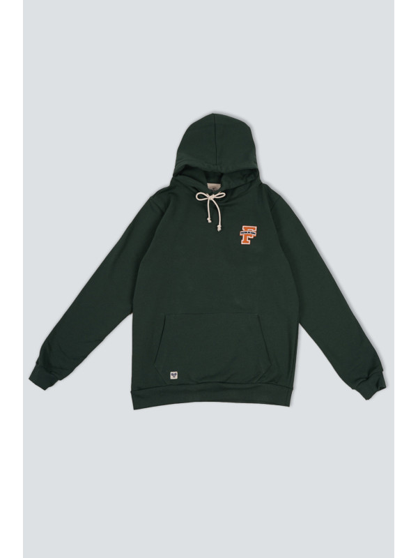 SUDADERA VERDE CAPUCHA F