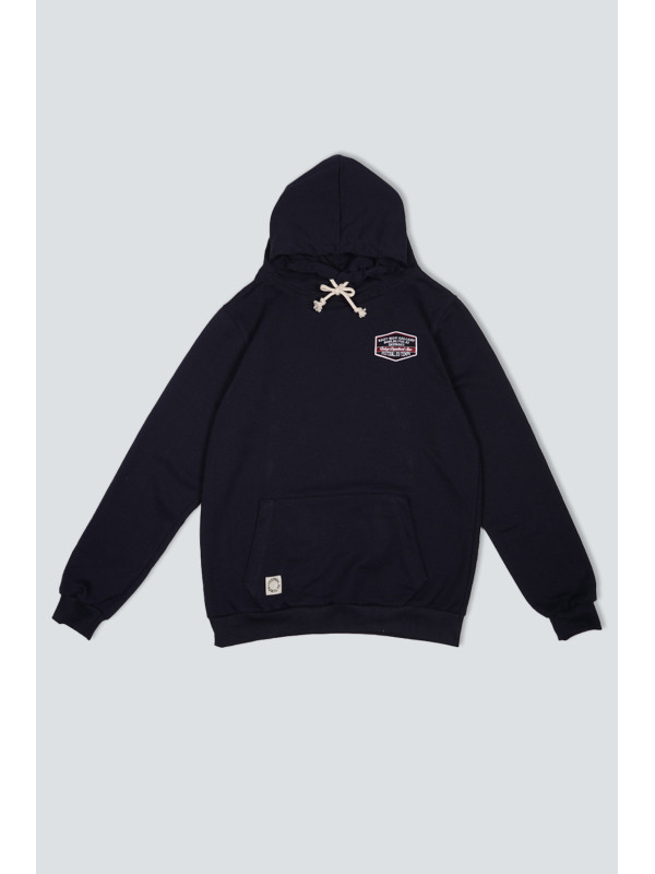 SUDADERA CAPUCHA MARINA PARCHE BERLÍN